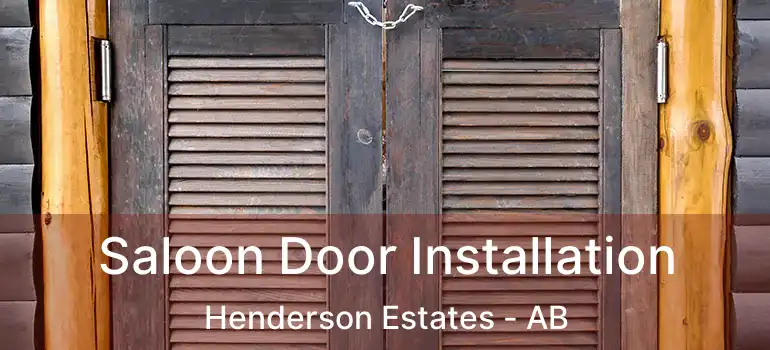  Saloon Door Installation Henderson Estates - AB
