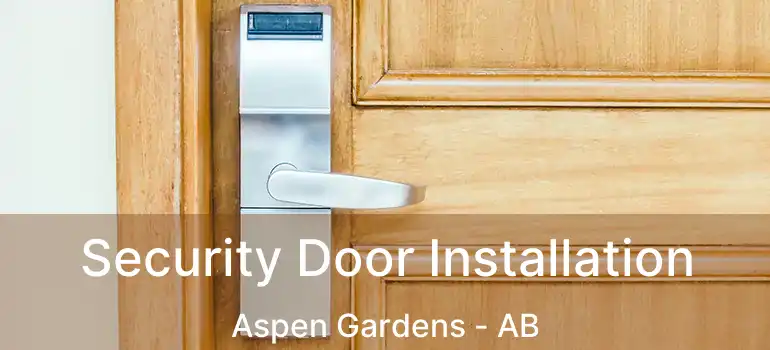  Security Door Installation Aspen Gardens - AB