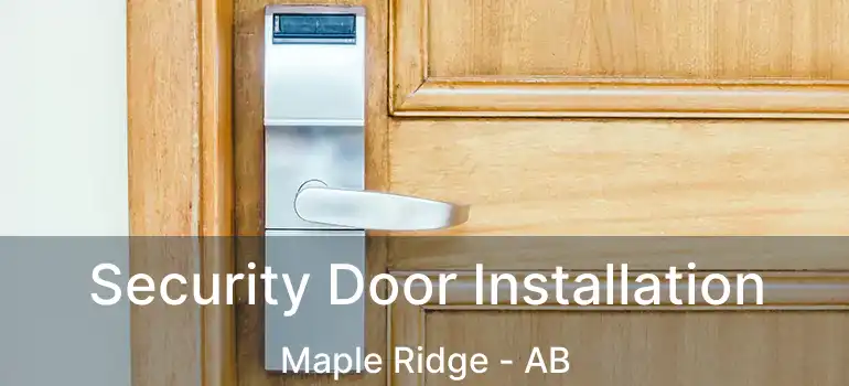  Security Door Installation Maple Ridge - AB