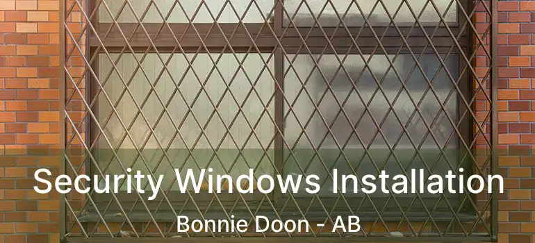  Security Windows Installation Bonnie Doon - AB