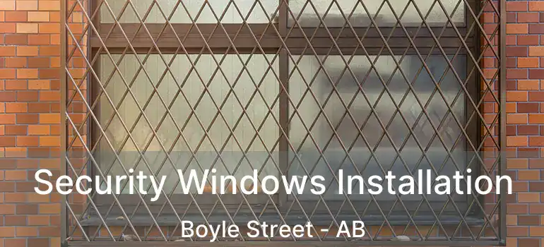  Security Windows Installation Boyle Street - AB