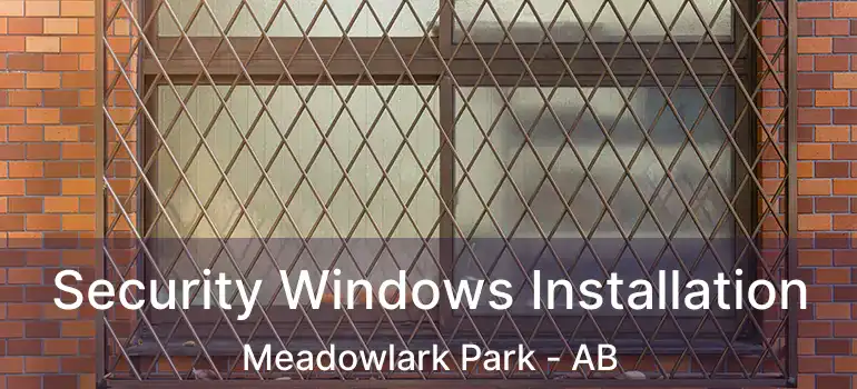  Security Windows Installation Meadowlark Park - AB