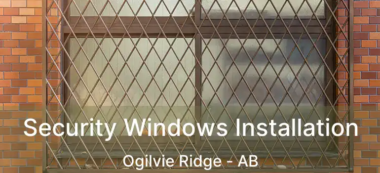  Security Windows Installation Ogilvie Ridge - AB