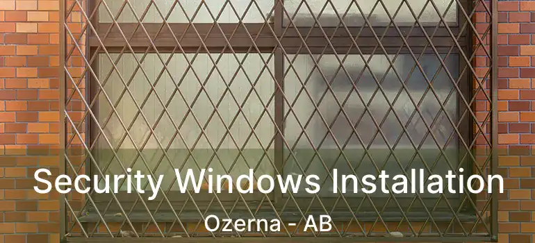  Security Windows Installation Ozerna - AB