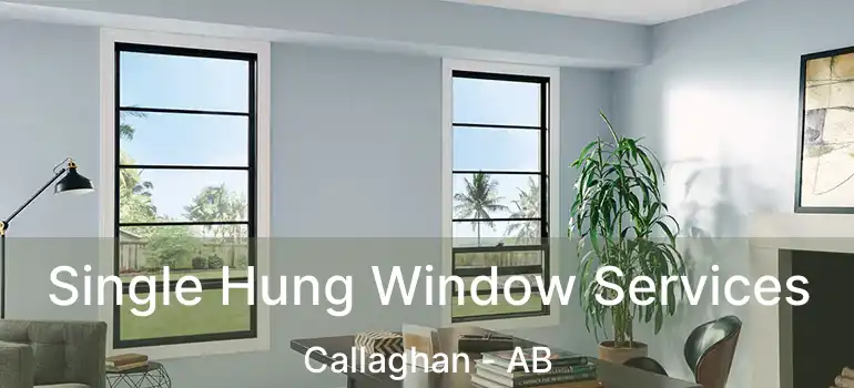  Single Hung Window Services Callaghan - AB