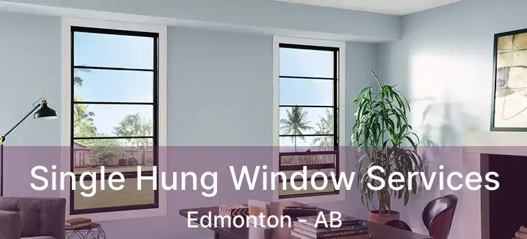 Single Hung Window Services Edmonton - AB