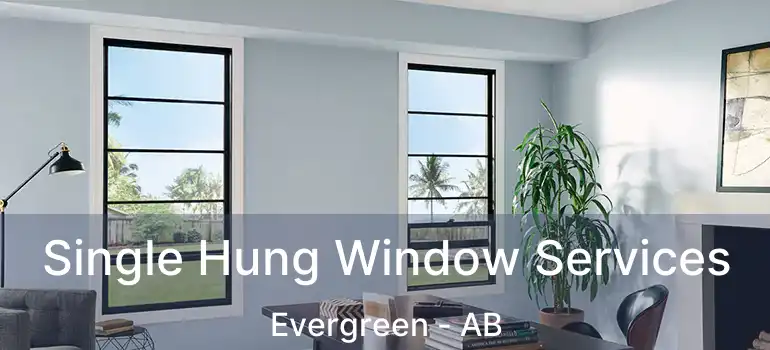  Single Hung Window Services Evergreen - AB