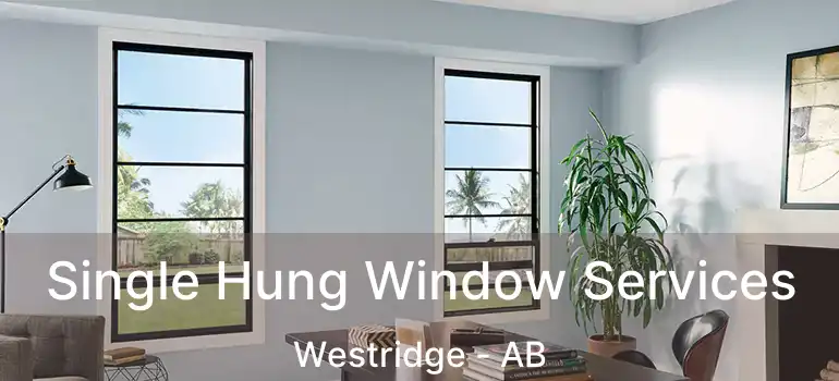  Single Hung Window Services Westridge - AB
