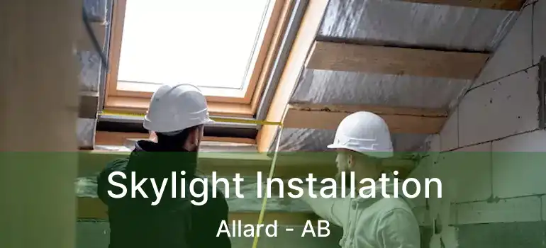  Skylight Installation Allard - AB