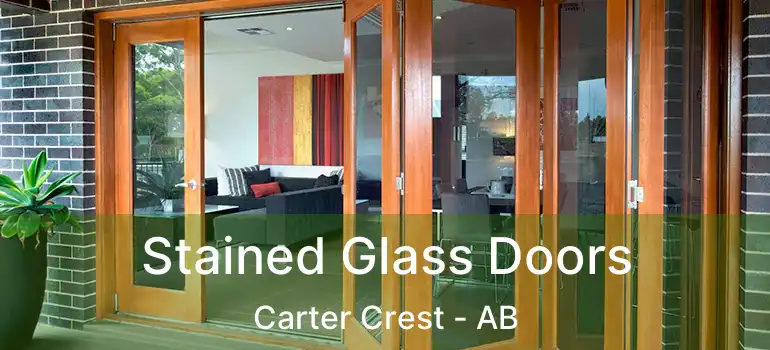  Stained Glass Doors Carter Crest - AB
