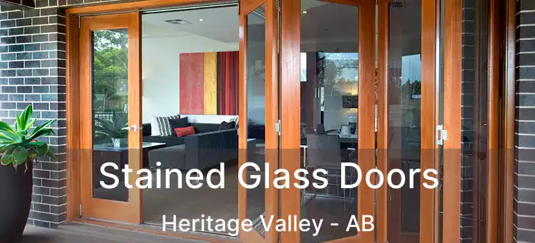  Stained Glass Doors Heritage Valley - AB