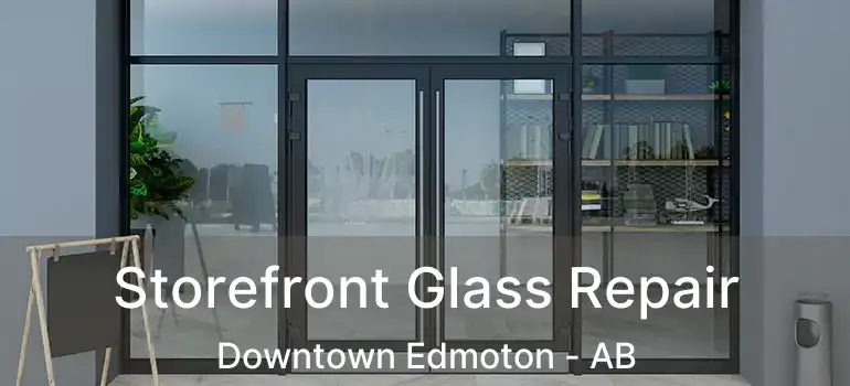  Storefront Glass Repair Downtown Edmoton - AB