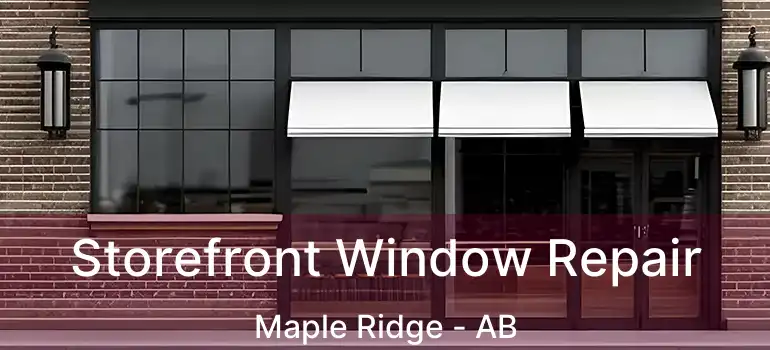  Storefront Window Repair Maple Ridge - AB