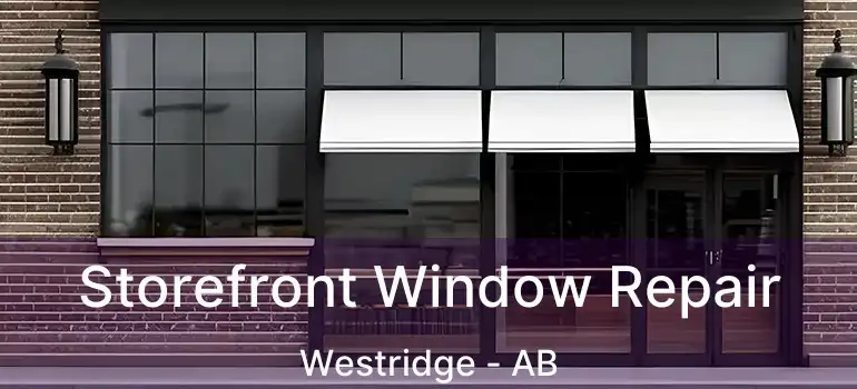  Storefront Window Repair Westridge - AB