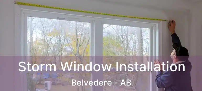  Storm Window Installation Belvedere - AB