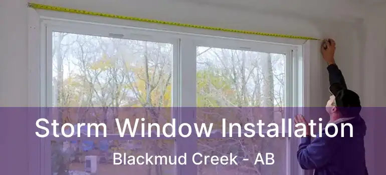  Storm Window Installation Blackmud Creek - AB