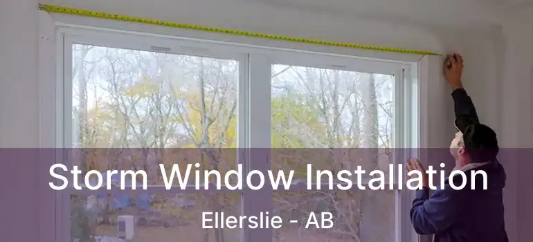  Storm Window Installation Ellerslie - AB