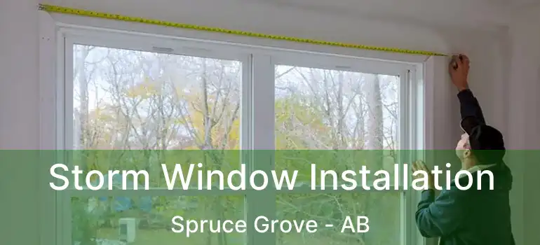  Storm Window Installation Spruce Grove - AB