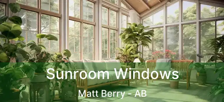  Sunroom Windows Matt Berry - AB