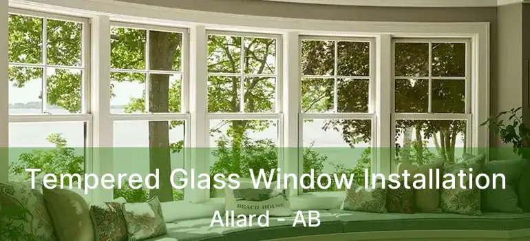  Tempered Glass Window Installation Allard - AB
