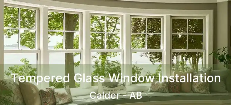 Tempered Glass Window Installation Calder - AB