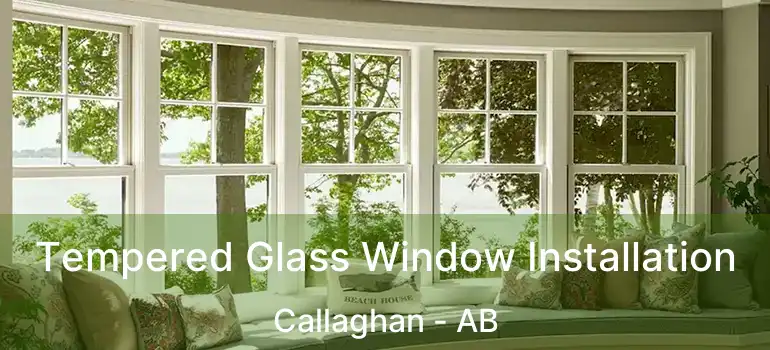  Tempered Glass Window Installation Callaghan - AB