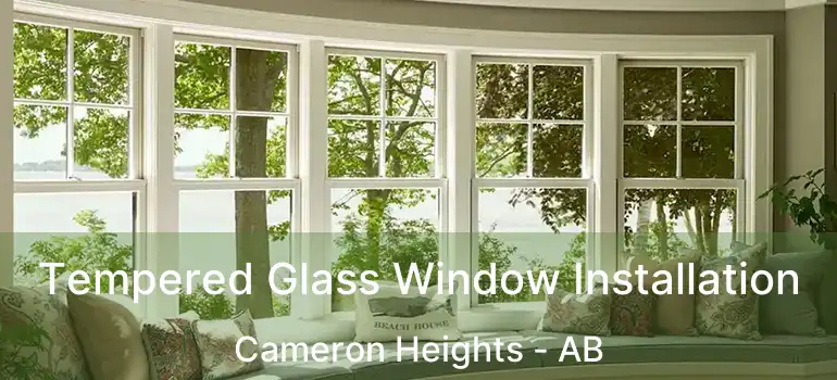  Tempered Glass Window Installation Cameron Heights - AB