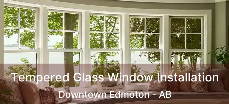  Tempered Glass Window Installation Downtown Edmoton - AB