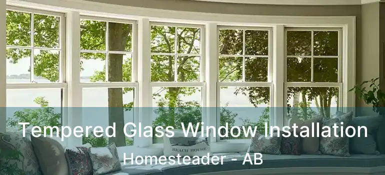  Tempered Glass Window Installation Homesteader - AB