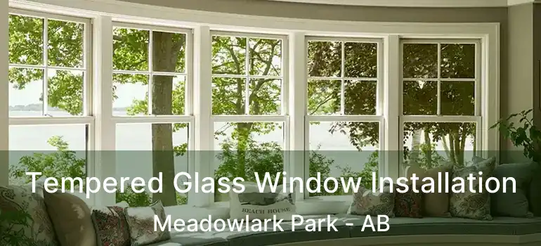  Tempered Glass Window Installation Meadowlark Park - AB