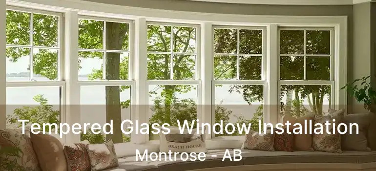  Tempered Glass Window Installation Montrose - AB