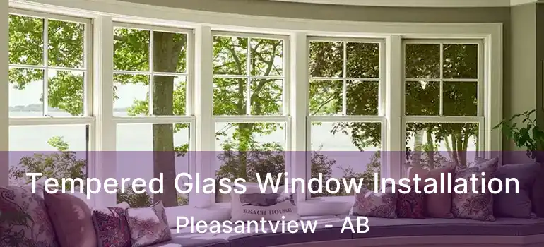  Tempered Glass Window Installation Pleasantview - AB