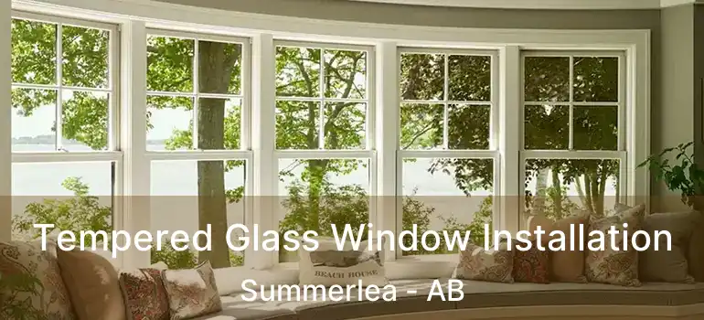  Tempered Glass Window Installation Summerlea - AB
