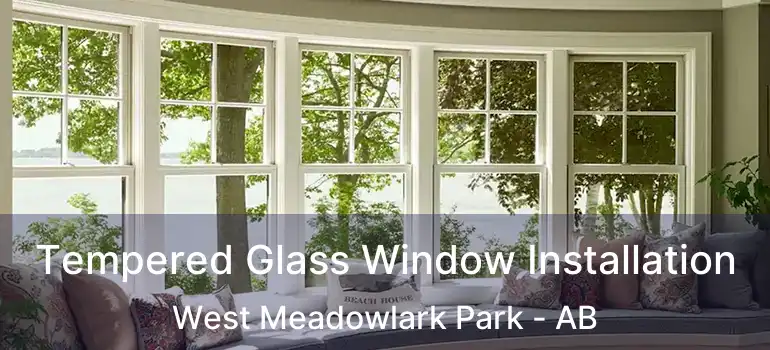  Tempered Glass Window Installation West Meadowlark Park - AB