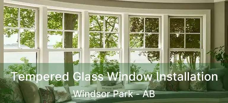  Tempered Glass Window Installation Windsor Park - AB