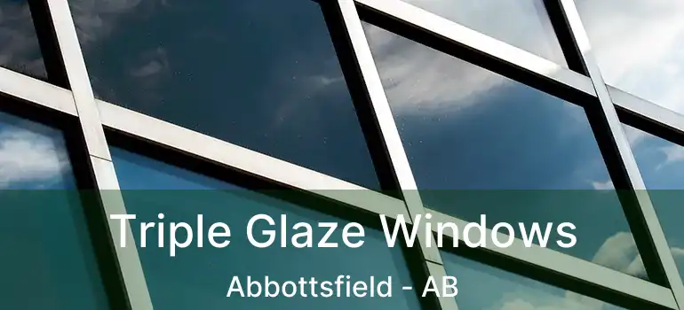  Triple Glaze Windows Abbottsfield - AB