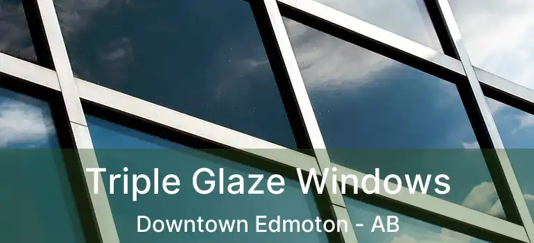  Triple Glaze Windows Downtown Edmoton - AB