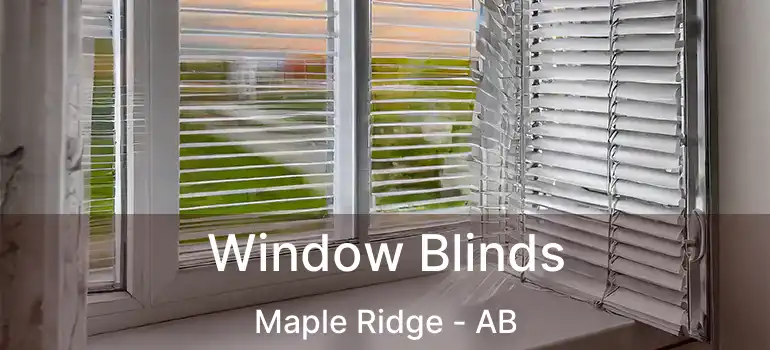  Window Blinds Maple Ridge - AB