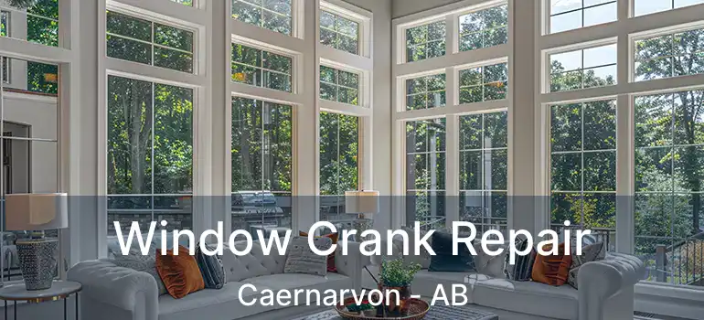  Window Crank Repair Caernarvon - AB