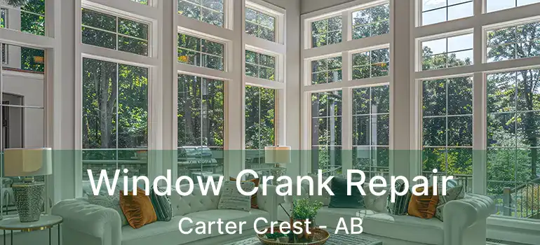  Window Crank Repair Carter Crest - AB