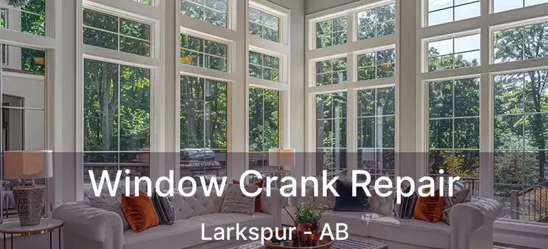  Window Crank Repair Larkspur - AB
