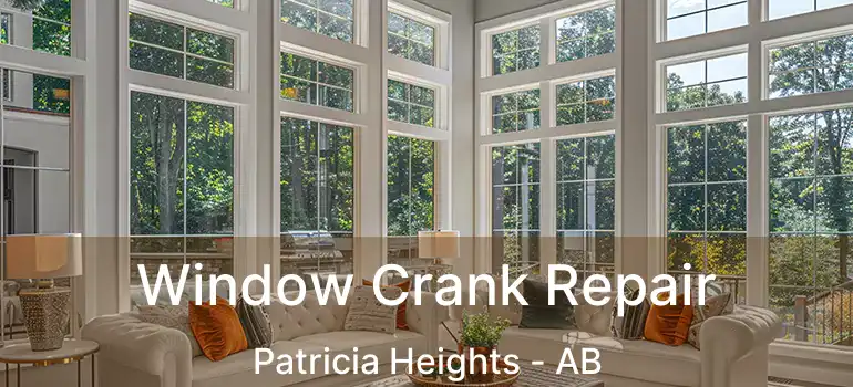  Window Crank Repair Patricia Heights - AB