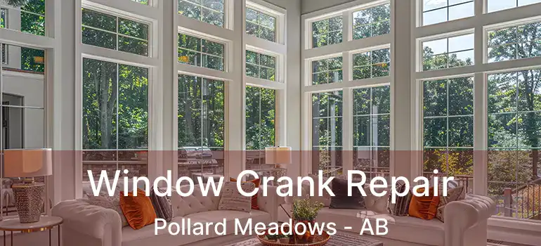  Window Crank Repair Pollard Meadows - AB