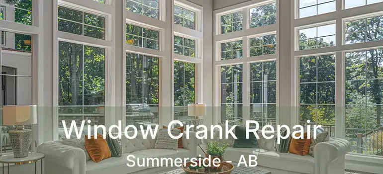  Window Crank Repair Summerside - AB