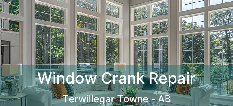  Window Crank Repair Terwillegar Towne - AB