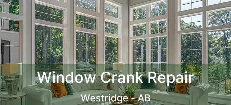  Window Crank Repair Westridge - AB