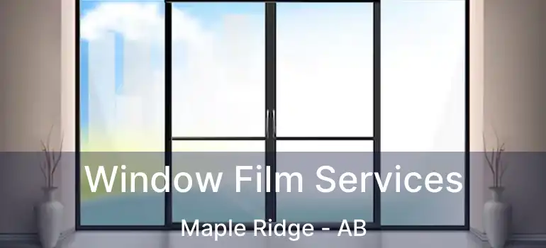  Window Film Services Maple Ridge - AB