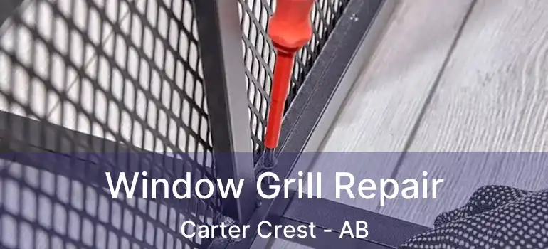  Window Grill Repair Carter Crest - AB