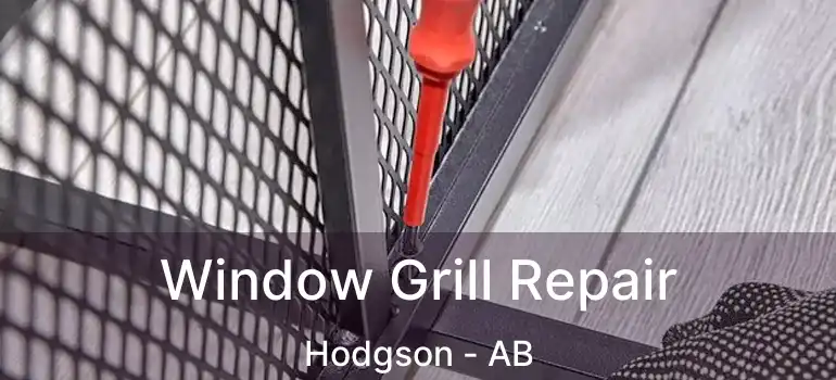  Window Grill Repair Hodgson - AB