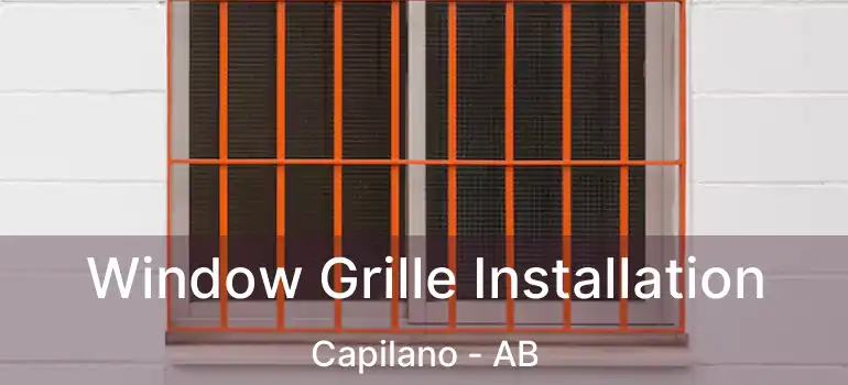  Window Grille Installation Capilano - AB